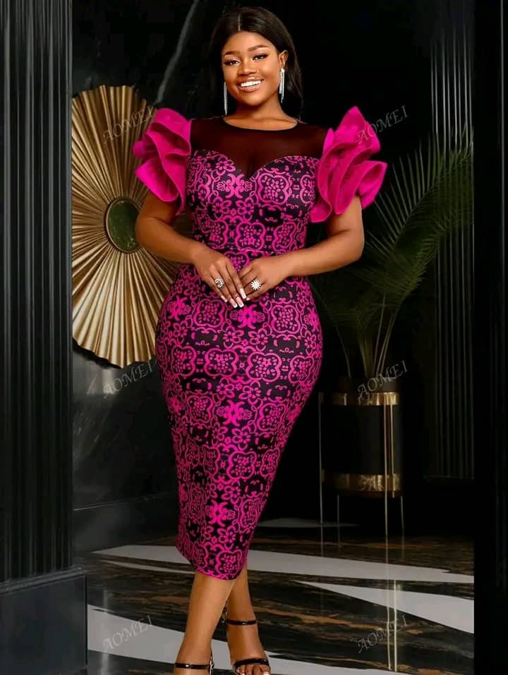 Magnifique robe pour grand dame