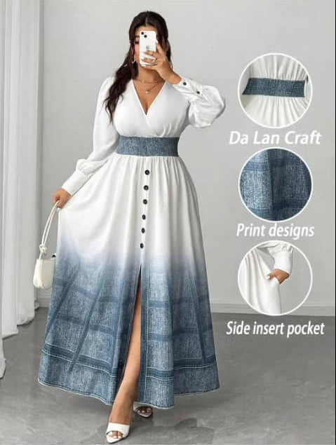 Robe maxi fleurie élégante pour femme