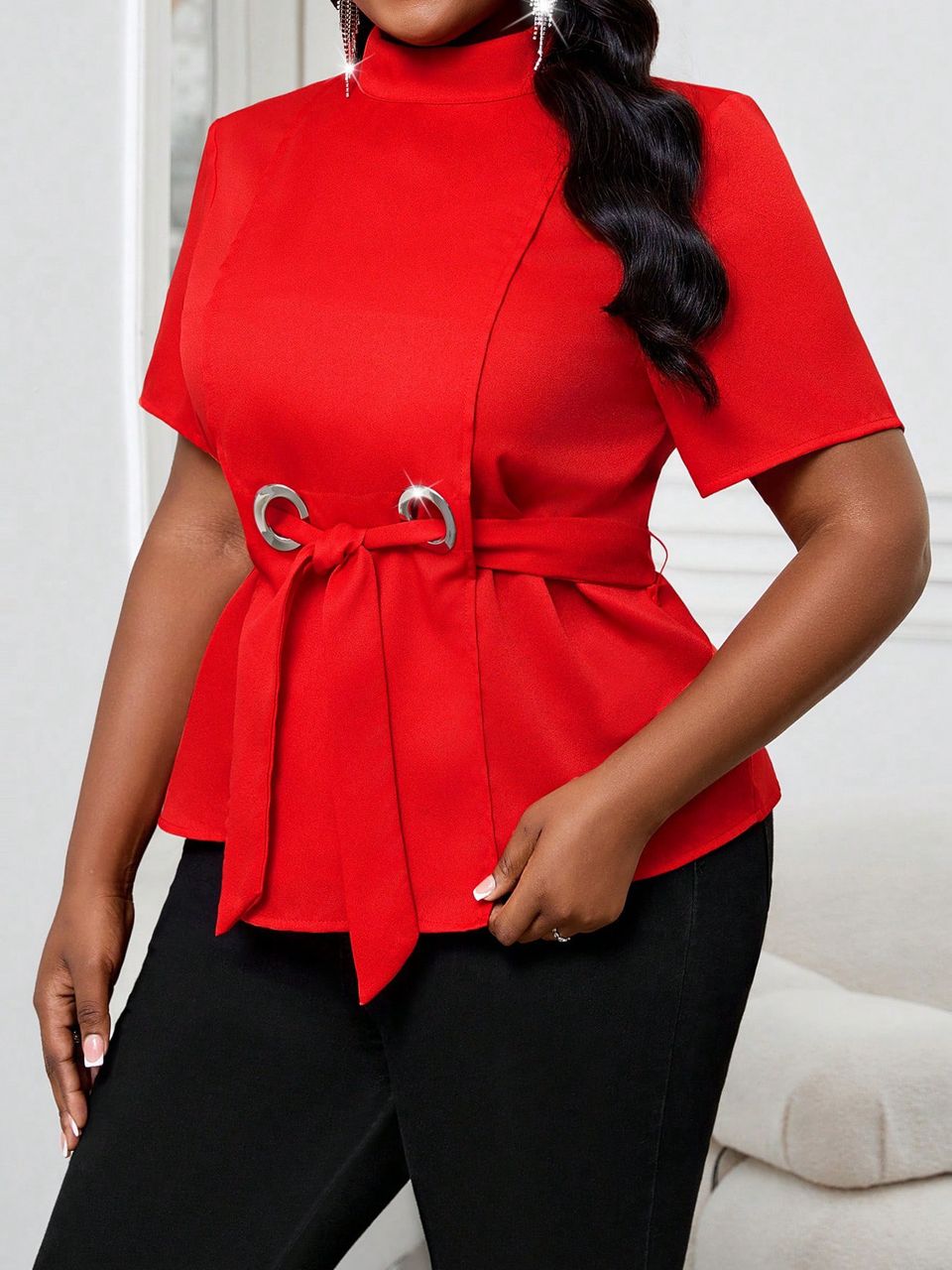 Blouse red