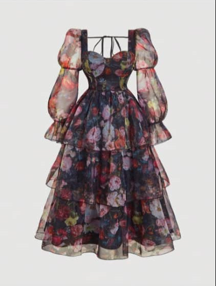 Magnifique robe pour grand dame