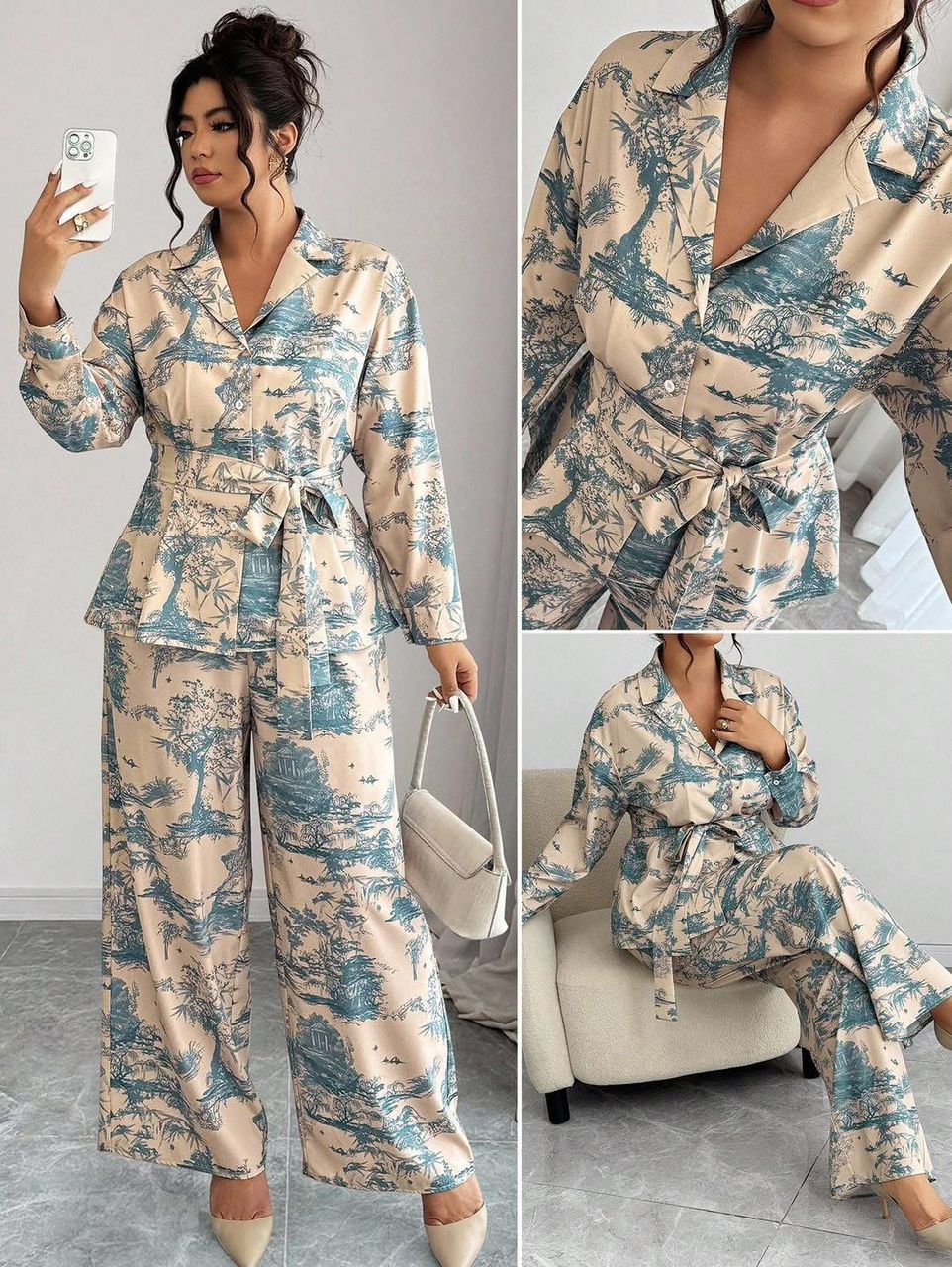 Ensemble deux piece chic dames